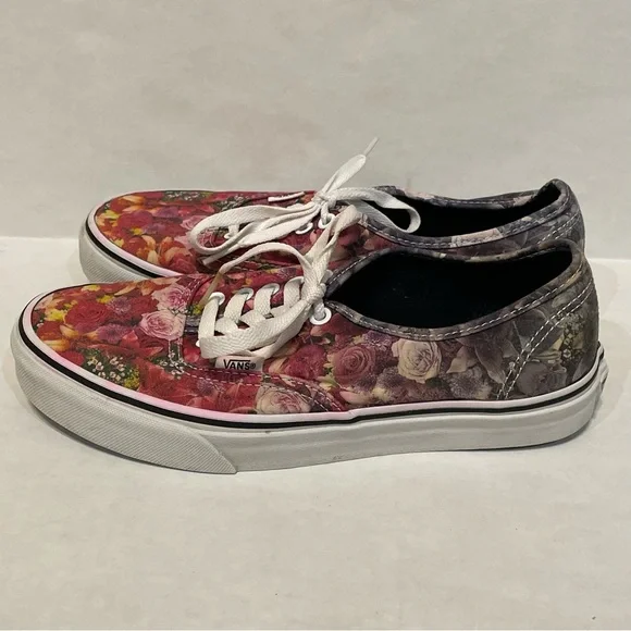 Vans Off The Wall Roses Floral Fade Lace-Up Sneakers Shoes, Men 7.5 / Women 9 - Picture 5 of 8